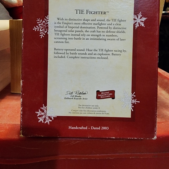 Tie fighter star wars 2003 hallmark keepsake ornament - Picture 2 of 6